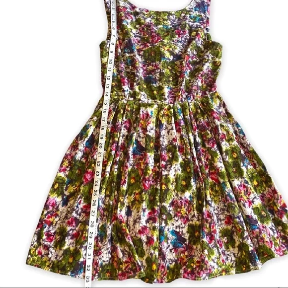 Bar III | 💎 Abstract Floral Fit and Flare Mini Dress. - Picture 5 of 12